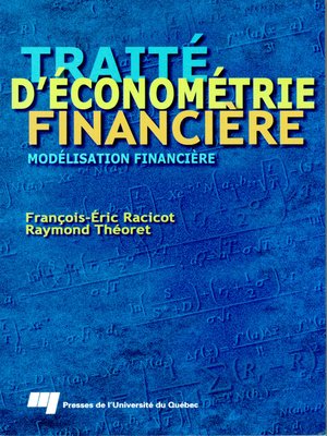 cover image of Traité d'économétrie financière
